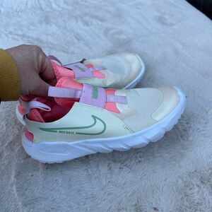 Nike Flex Runner 2 Kids Pink Slip-On Sneakers Size 3Y Casual Athletic
